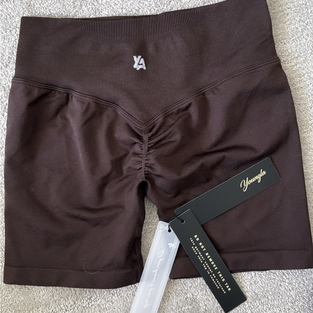 YoungLA Chocolate Brown Bike Shorts
